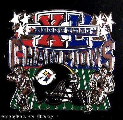 Buy PITTSBURGH STEELERS SUPER BOWL XL CHAMPIONS LAPEL PIN! by PSG