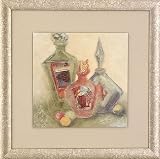 Hitchcock Butterfield Company 7910 Perfume Set Framed Print