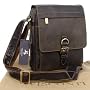 Visconti Brown Leather Messenger Cross-Body Bag A5 - 16011