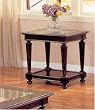 Traditional Styled End Table in Cappuccino Finish By Coaster Furniture