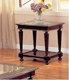 Review Coaster Furniture 700807 / Traditional Styled End Table in Cappuccino Finish By Coaster Furniture