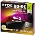 TDK データ用ブルーレイディスク BD-RE 25GB 1-2倍速 ゴールドディスク 5枚パック 5mmスリムケース BED25A5A