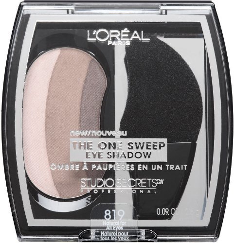 L'oreal Paris Studio Secrets Professional the One-sweep Eye Shadow, Natural All Eyes, 0.09-ounce, 2 Ea