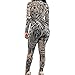 Women Jumpsuits Tribal Tattoo Printed Dumpsuit Sexy Bodysuit Playsuit