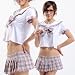 【大人★地帯】◆大きいリボン付き、ピンクチェック柄のセーラー服、学生服コスチューム衣装◆ セクシー下着、セクシーランジェリ、ベビードール、コスチューム衣装、アダルトグッズの激安専門店