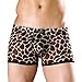 Dominik Men's Leopard Sheer Mesh Boxer Trunks