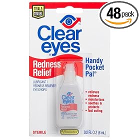 Lil' Drugstore Products Clear Eyes, 1-Count, .2oz Packages (Pack of 48)