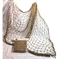 Deko Fischernetz BRAUN ca. 120x250cm dick Baumwolle
