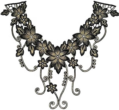 Applique Lace Patches Embroidred Floral Flower Motif Venise Sew On Sticker Clothes Sewing Accessories for DIY Craft 1 Pc