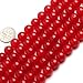 Sweet Happy Girl's 10mm Round Gemstone Red Jade Beads Strand 15 InchJewelry Making Beads