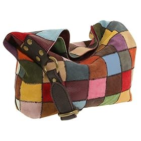 Lucky Brand Leather Patchwork Shoulder Bag