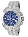 Bianci Swiss Men's Quadra Series Sports Chronograph Watch #1869 (Blue Dial)