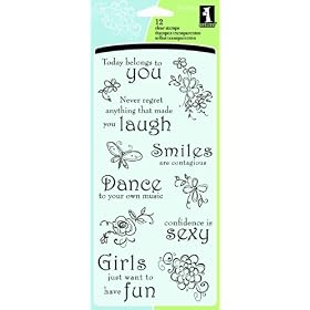 Inkadinkado Clear Stamps 4"X8" Sheet-Thoughts For The Day