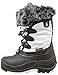 Kamik Girl's Powdery Boot, White, 2 Medium US Little Kid