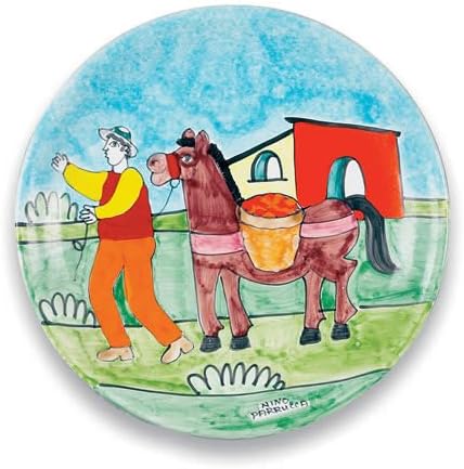 Parrucca Hand Painted Oranges Dinner Plate From Italy