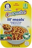 Gerber Graduates Lil' Meals, Spaghetti Rings in Meat Sauce, 6 Ounce (Pack of 6)