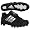 Black/Black/Metallic Silver