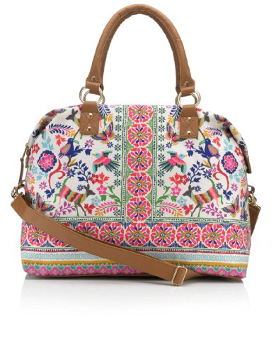 Accessorize Womens Can Can Folk Weekender Bag