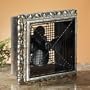 11" Extravagant "Adriano" Wood Frame Table Top Fan