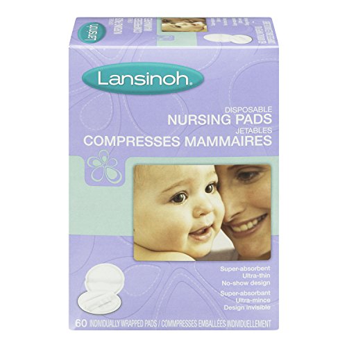 Lansinoh 20265 Disposable Nursing Pads, 60Count Boxes (Pack of 4