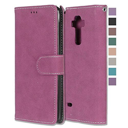 LG G Stylo Wallet Case, GreenElec Luxury Wallet PU Leather Wallet Flip Cover Built-in 3 ID Card Slots Holder Magnetic Closure Kickstand for LG G Stylo / LG G Stylus / LS770 (Rose)