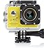 CCbetter Wifi 12MP Full HD 1080P CS720W Waterproof Sports Action Camera 170&deg;wide-angle  Helmet Camcorder Diving Video DVR with 2 Batteries and Free Accessories (Yellow)