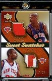 2007-08 Upper Deck Sweet Spot Stephon Marbury / Madry Collins Sweet Swatches Jerseys 17/25 New York Knicks Basketball Card - Mint Condition - Shipped In Protective Display Case!