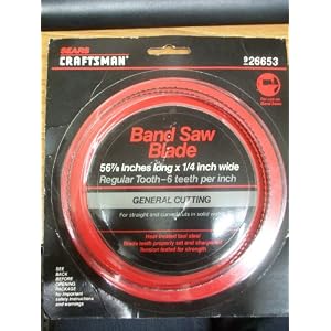 Sears Craftsman Band Saw Blade 56 7/8" x 1/4" Regular Tooth General