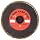 Merit Mini Powerflex Abrasive Flap Disc, Type 27, Plastic Thread Quick Change, Fiber Backing, Zirconia Alumina