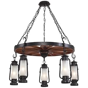 Chapman Collection Matte Black 5-Light Chandelier