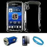 Clear 2 Piece Crystal Hard Snap-On Protector Case for Sony Ericsson XPERIA  ....