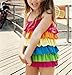 Wildwalk Cute Baby Girl Rainbow Swimwear Bikini Onesie