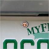 Tennessee Volunteers License Plate Snap Caps
