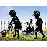 Gardening Kids Outdoor Garden Shadow Stakes Girl By Collections