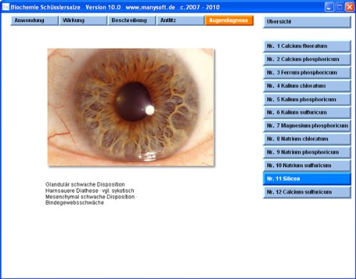 Schüsslersalze Software Repertorium Bio2010