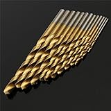 高速13 ピース hss鋼チタン コーティング さ れ た ドリル ビット セット シャンク 1.5 ? 6.5 ミリメートル