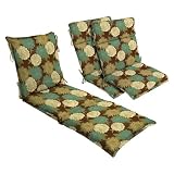 Outdoor Patio Green/Brown Floral Cushion Collection
