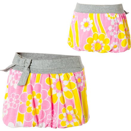 Roxy Hot Lookin Skirt - Little Girls' Fuschia Pink Print, L