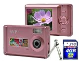 SVP Xhtinn-1056Pk 10MP Max. Digital Camera with 2.5 LCD (SVP 4GB SDHC Memory Card & Tripod Included)