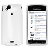 mumbi Silikon Case Sony Ericsson Xperia Arc / Xperia ARC S Silicon Tasche Hülle - Schutzhülle SMOKE weiss