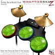 Stardust Green Skin by WraptorSkinz fits Guitar Hero 4 World Tour Drum Set for Nintendo Wii, XBOX 360, PS2 & PS3 (DRUMS NOT INCLUDED)
