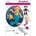 Simplicity Patterns 1131 Stuffed Mermaid, Pirate, Shark and Fish, One Size