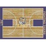 College Court LSU Tigers Rug Size: 7' 8"x10' 9"