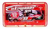 Nascar Carl Edwards Neon License Plate Clock