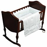 Baby Doll Bedding Royal Classic Port-a-Crib Bedding Set, White