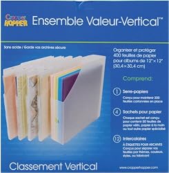 Advantus Cropper Hopper Vertical Paper Holder Value Pack, Frost, 12-Inch-by-12-Inch