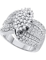 0.78CTW DIAMOND CLUSTER RING