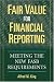 Fair Value for Financial Reporting: Meeting the New FASB Requirements