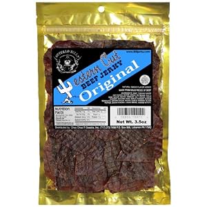 Buffalo Bills 3.5oz Original Western Cut Resealable Beef Jerky Pack by Buffalo Bills Premium Snacks