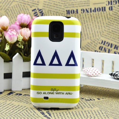 Meaci@ Samsung Galaxy S4 Retro Style Polycarbonate Hard Protection Case Geometric Scheme Pattern with 1 Free Anti-dust Plug Stopper(random Color)